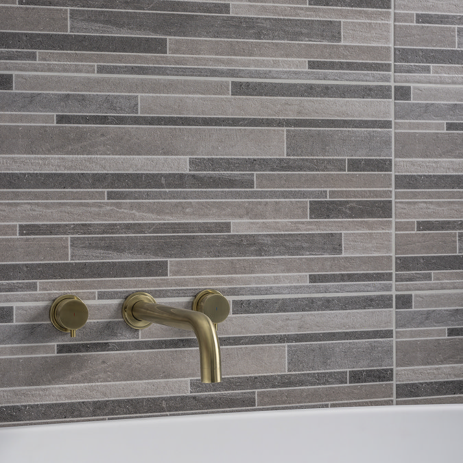 Munro Multi Decor Stone Effect Wall and Floor Tiles - 300 x 600mm