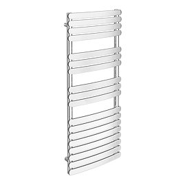 Murano Heated Towel Rail H1200mm x W490mm Chrome Large Image