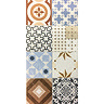 Murcia Encaustic Effect Wall and Floor Tiles - 257 x 515mm  Feature Large Image