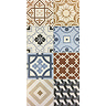 Murcia Encaustic Effect Wall and Floor Tiles - 257 x 515mm  Standard Large Image