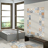 Murcia Encaustic Effect Wall and Floor Tiles - 257 x 515mm  Profile Large Image