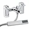 Hudson Reed Muse Bath Shower Mixer + Shower Kit - Chrome - FJ334 Large Image