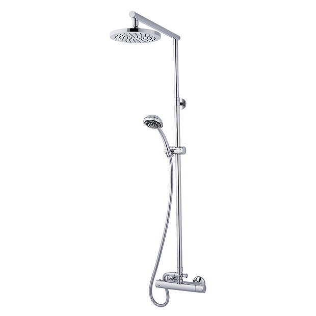 MX Atmos Azure Thermostatic Bar Mixer Valve with Overhead HMN