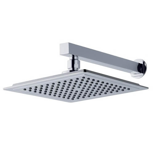 MX Atmos Select Square 3 Way Thermostatic Concentric Mixer Valve with Riser Rail & Overhead - HLG  P