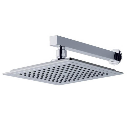 MX Atmos Square 2 Way Thermostatic Concentric Mixer Valve with Riser Rail & Overhead - HL5 Standard