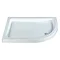 MX - Classic Flat Top Offset Quadrant Shower Tray w free waste - Right hand Large Image