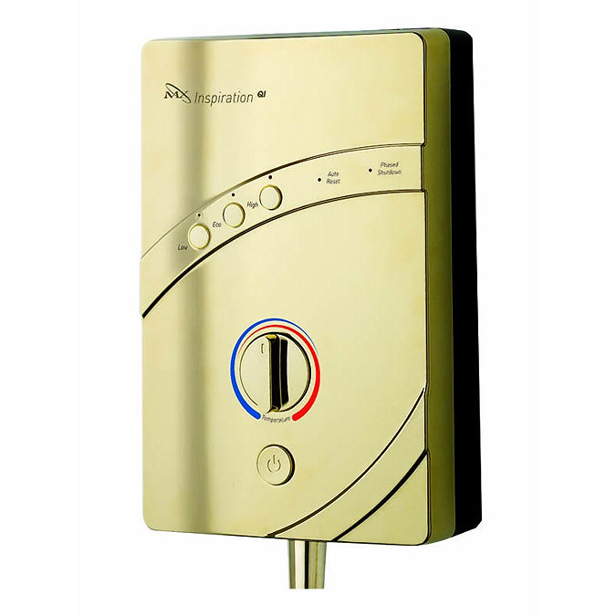 MX Inspiration Gold QI 10.5kW Electric Shower - GD6 In Bathroom Large Image