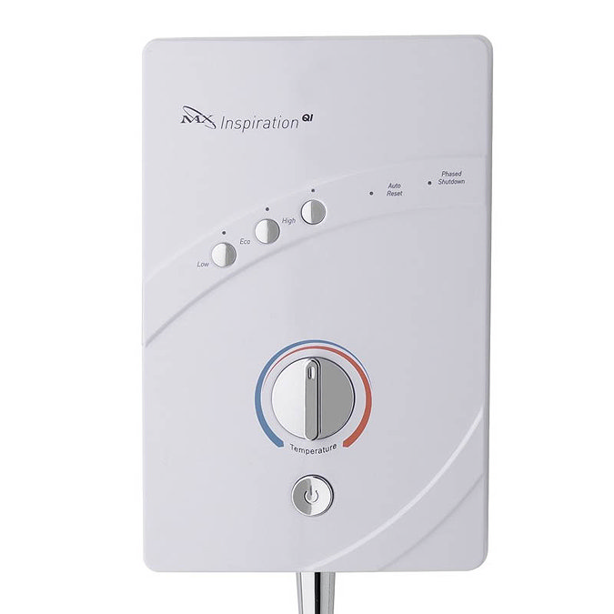 MX Inspiration QI 10.5kW Electric Shower - GCL  In Bathroom Large Image