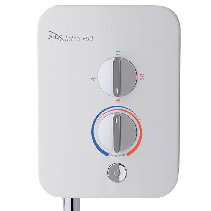 MX Intro 850 9.5kW Electric Shower - GC8 In Bathroom Large Image