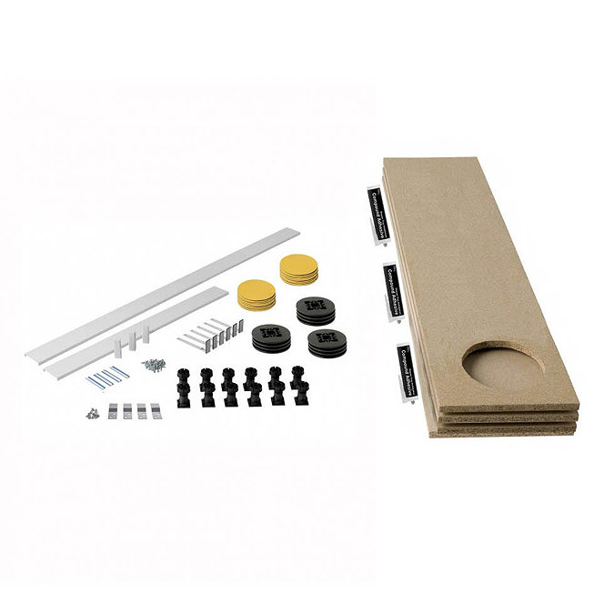 MX Panel Riser Kit + Baseboard for Classic Square/Rectangle & Pentangle Shower Trays (up to 2000mm)
