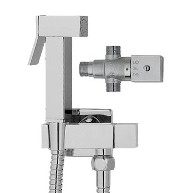 MX Square Thermostatic Douche Bidet Kit Chrome RQU