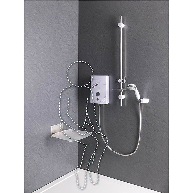 MX Thermostatic Care QI 10.5kW Electric Shower - GC6  additional Large Image