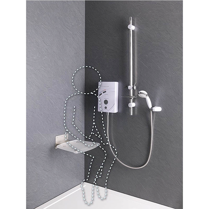 MX Thermostatic Care QI 10.5kW Electric Shower - GC6 additional Large Image