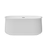 Mylo Modern Compact Bath with Chrome Waste – 1300 x 740mm