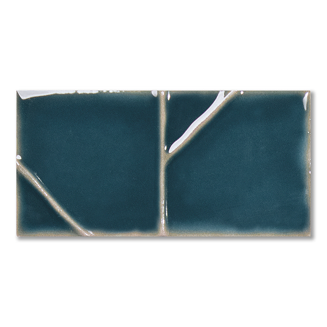 Nagoya Gloss Blue Decor Wall Tiles 62 x 125mm