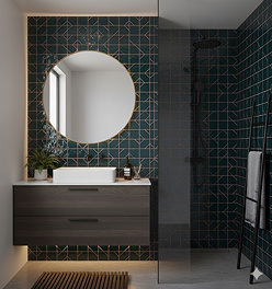 Nagoya Gloss Blue Decor Wall Tiles 62 x 125mm