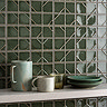 Nagoya Gloss Green Decor Wall Tiles 62 x 125mm