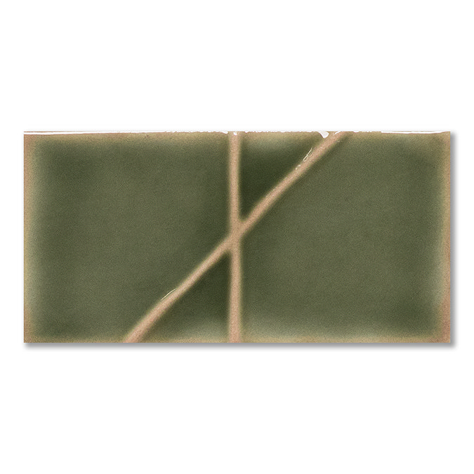 Nagoya Gloss Green Decor Wall Tiles 62 x 125mm