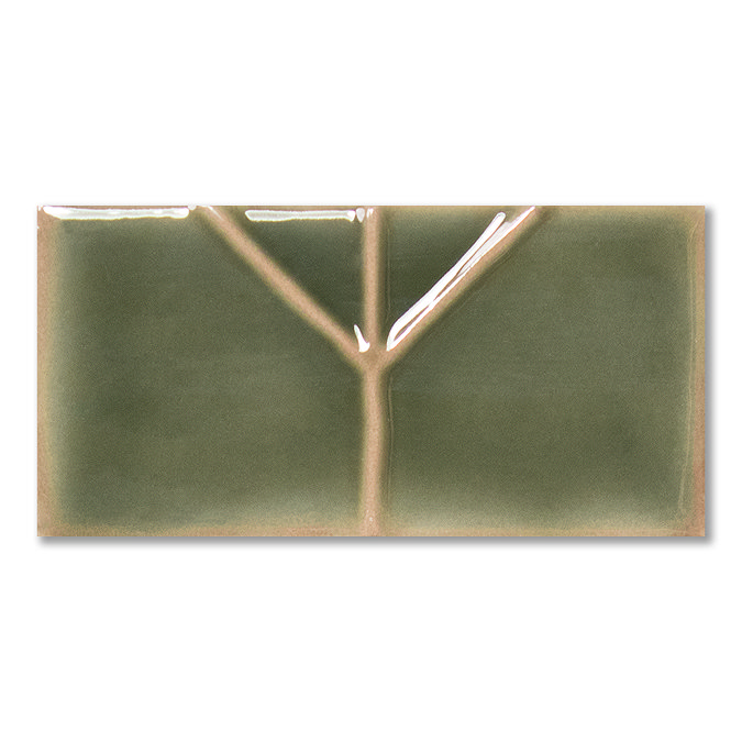 Nagoya Gloss Green Decor Wall Tiles 62 x 125mm