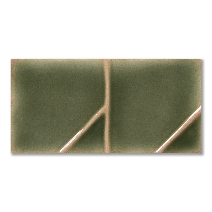 Nagoya Gloss Green Decor Wall Tiles 62 x 125mm