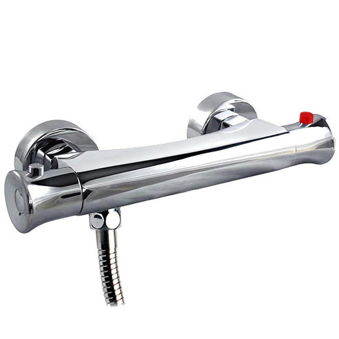 Naples Slider Rail Kit + Round Bar Valve - Chrome Feature Large Image