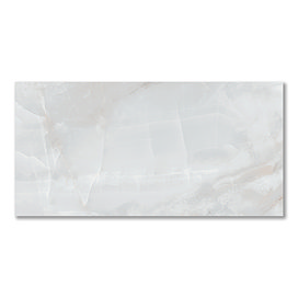 Naro Large Format Pearl Polished Onyx Marble Effect Tiles - 600 x 1200mm