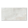 Naro Large Format White Polished Onyx Marble Effect Tiles - 600 x 1200mm