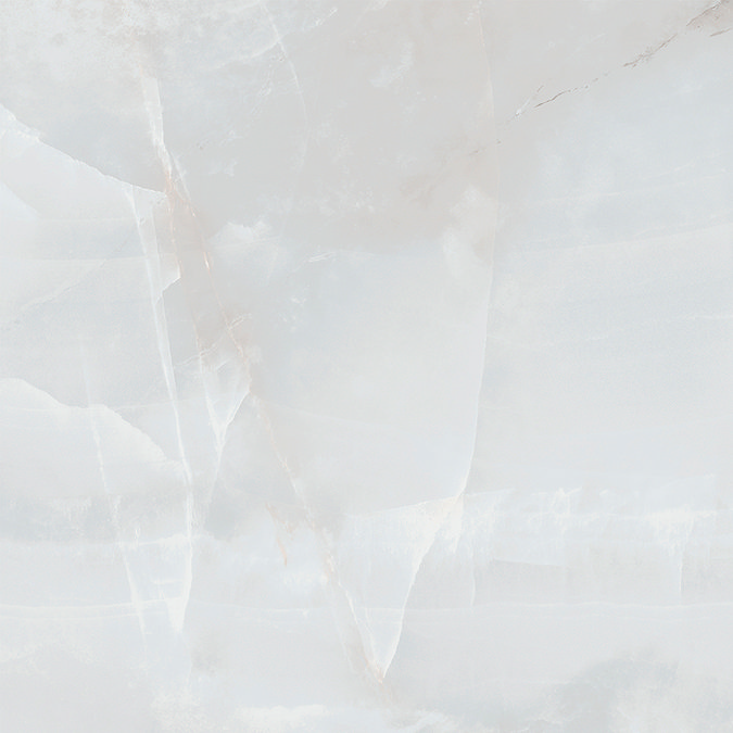 Naro Pearl Polished Onyx Marble Effect Tiles - 600 x 600mm