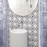 Nasrid Rustic Floral Patterned Gloss Wall Tiles 150 x 150mm