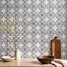 Nasrid Rustic Floral Patterned Gloss Wall Tiles 150 x 150mm