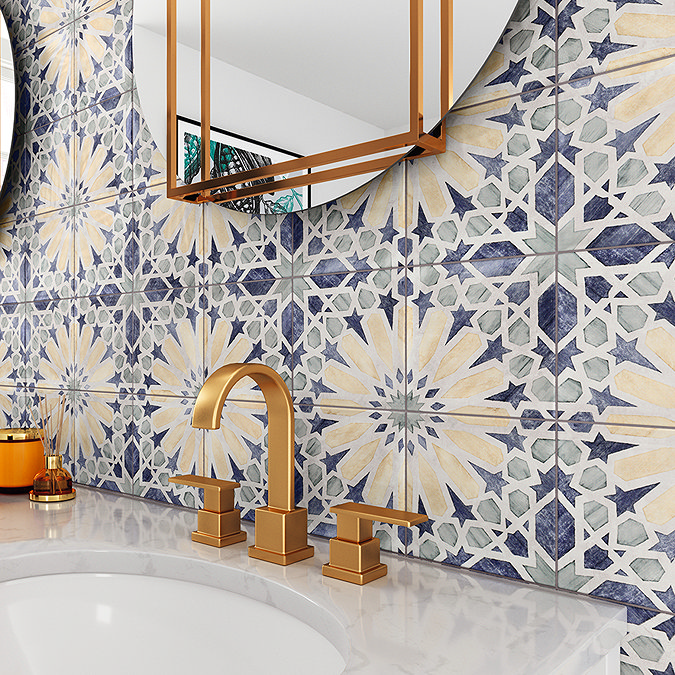Nasrid Morocco Gloss Rustic Wall Tiles 150 x 150mm