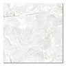 Natana White Polished Onyx Marble Effect Floor Tiles - 600 x 600mm