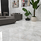 Natana White Polished Onyx Marble Effect Floor Tiles - 600 x 600mm