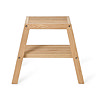Natural Oak Slatted Bathroom Stool  In Bathroom Large Image