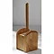 Natural Oak Wooden Toilet Brush & Holder - 1601248 Large Image