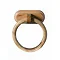 Natural Oak Wooden Wall Mounted Towel Ring - 1601249 Large Image