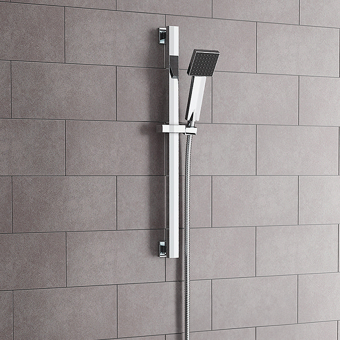 Neo Bath Shower Mixer with Slider Rail Kit - Chrome