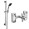 Neo Bath Shower Mixer with Slider Rail Kit - Chrome