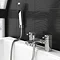 Neo Minimalist Basin and Bath Shower Mixer Taps - Chrome  Standard Large Image