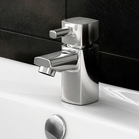 Neo Minimalist Cloakroom Mono Basin Mixer Tap - Chrome