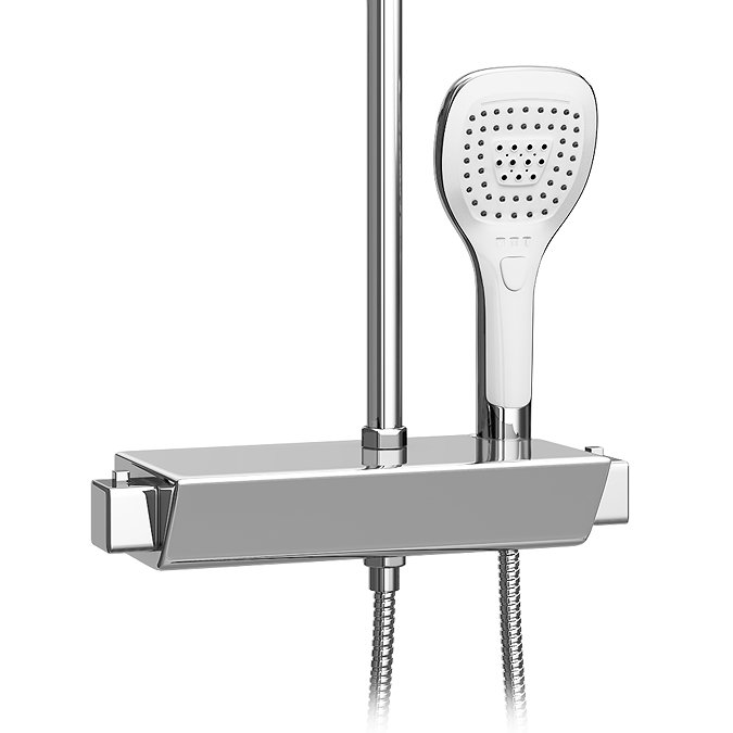 Neo Modern Thermostatic Shower with Shelf  Feature Large Image