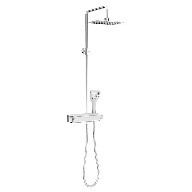 Neo Modern Thermostatic Shower with Shelf Profile Large Image