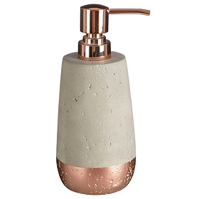 Neptune 200ml Lotion/Soap Dispenser - Concrete & Copper Large Image