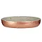 Neptune Oval Soap Dish - Concrete & Copper Large Image