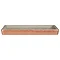 Neptune Small Rectangular Bathroom Tray - Concrete & Copper  Profile Large Image