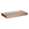 Neptune Small Rectangular Bathroom Tray - Concrete/Copper - 1601636 Large Image
