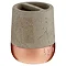 Neptune Toothbrush Holder - Concrete & Copper Large Image