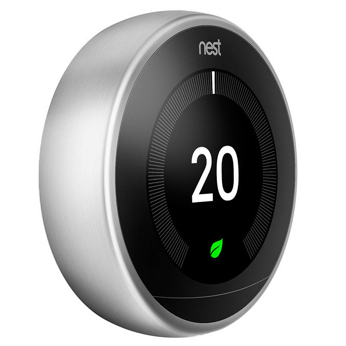 Nest Learning Thermostat 3rd Generation - Stainless Steel  Profile Large Image