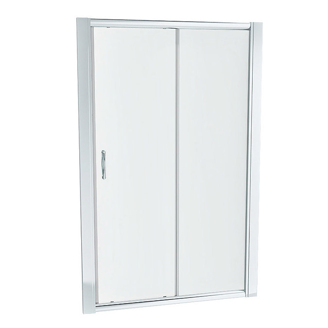 Newark 1000 x 800mm Sliding Door Shower Enclosure + Slate Effect Tray  Standard Large Image
