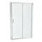 Newark 1000 x 800mm Sliding Door Shower Enclosure + Slate Effect Tray  Standard Large Image